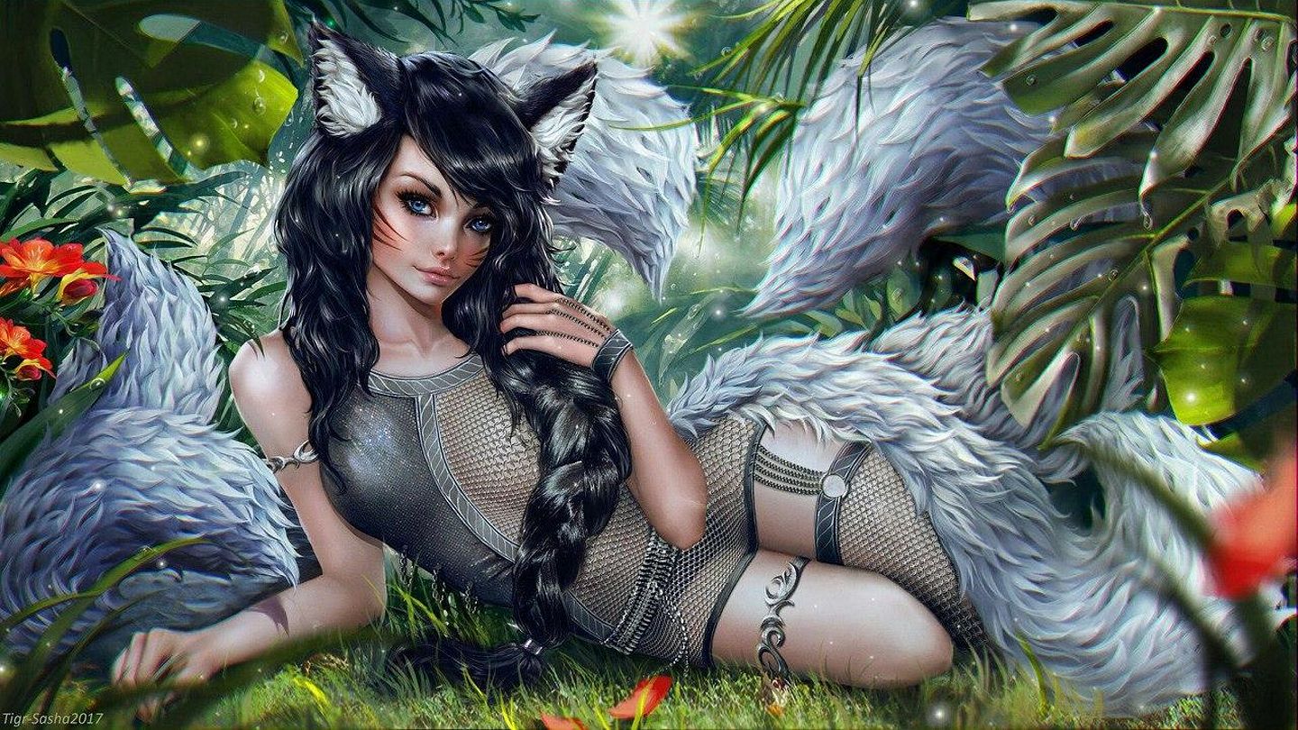 голая девушка фэнтези, рисунок 15