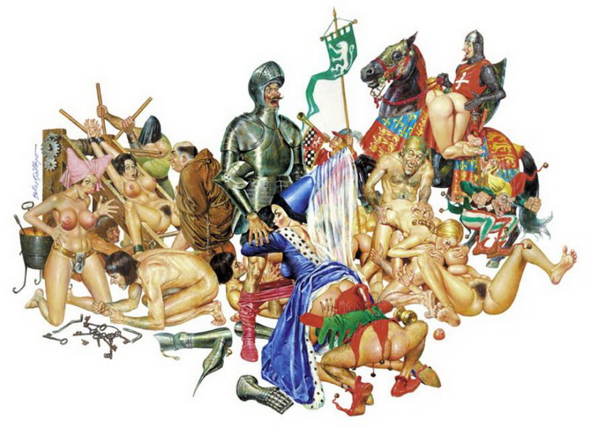 рыцарская оргия. Блас Гальего 