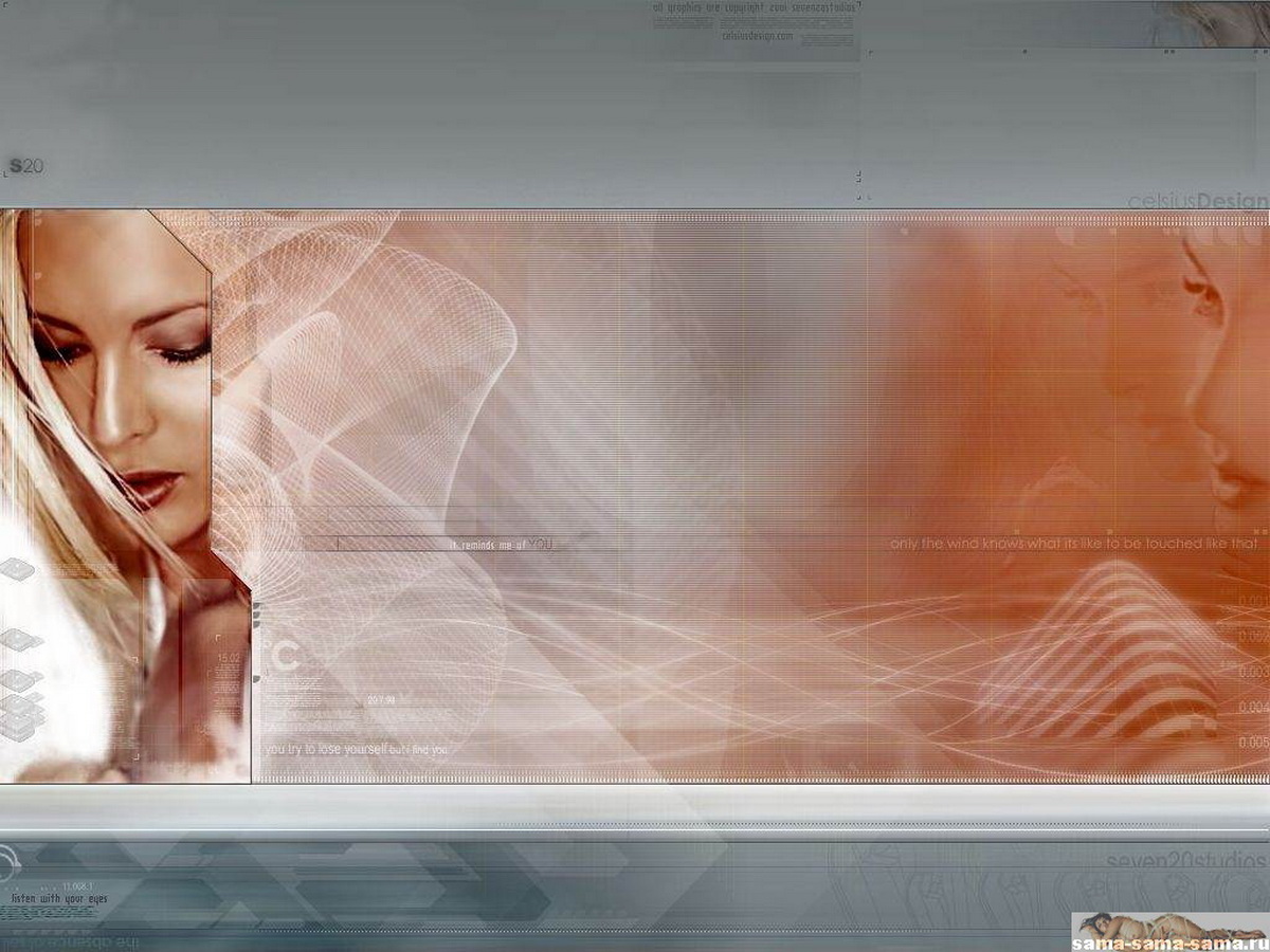 техно лик, Девушки обои для рабочего стола 43  