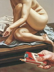 Сигареты рисунок женщины с животным 0308