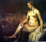 рисунок женщины с животным 0373