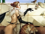 нарисованные девушки обои 83