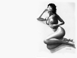 рисованная эротика обои 6