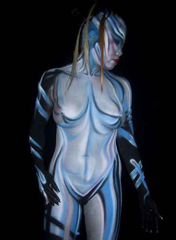 Металлическая таджичка.   фото бодиарта, body art