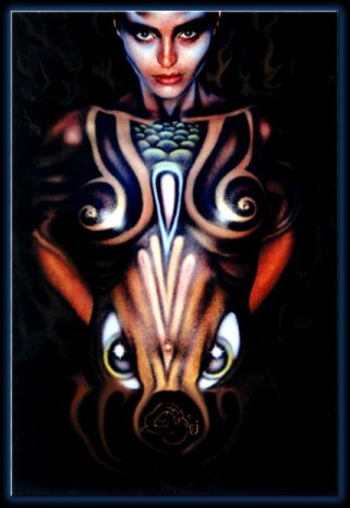 Глаза дракона, body art