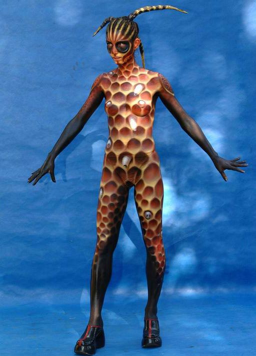Инопланетянка, body art