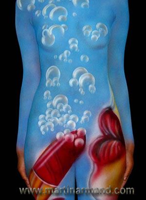 Пузырьки.   фото бодиарт, body art