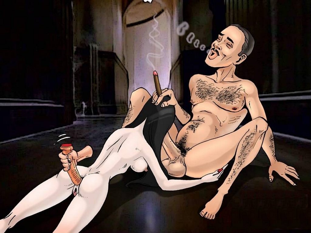 бдсм эротика,  секс в семействе Адамс, вибратор в попе и член во рту  