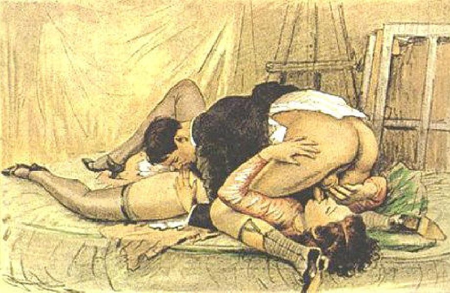 ретро 69, картинка эротической графики