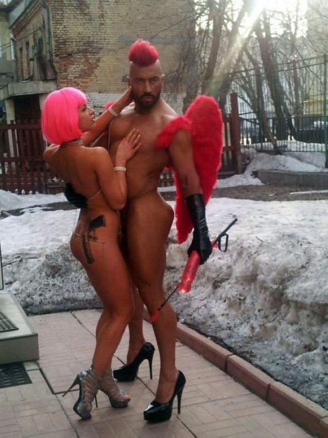розовый ангел. прикольная картинка 18+