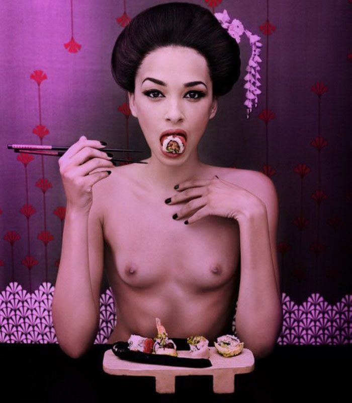 настоящие японские роллы. прикольная картинка 18+