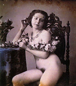 голая женщина ретро фото  0645
